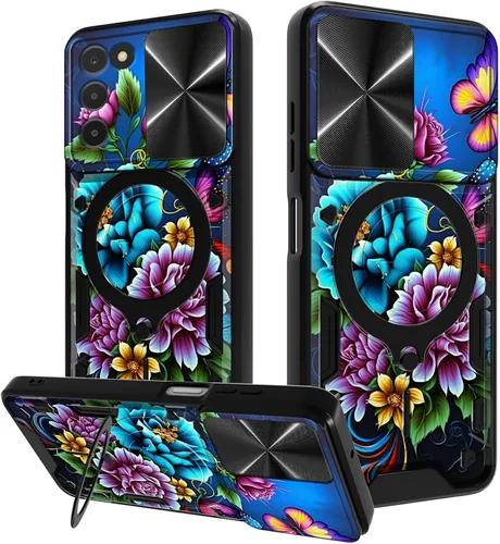 Vista 38 de Funda para Samsung Galaxy A03S de 6.5 pulgadas, funda protectora resistente con función atril giratorio de 360 grados, funda protectora resistente