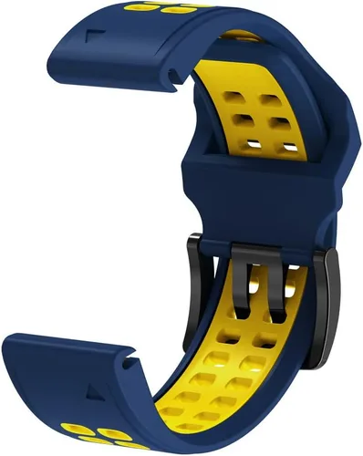 Vista 4 de REYDA Correa de silicona compatible con Garmin Fenix 8 Pro/8/E 1.850 in, 0.866 in, correa de reloj de ajuste rápido, suave, flexible, correa de Azul