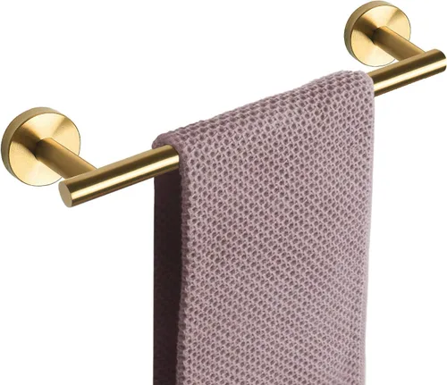 Vista 20 de NearMoon - Barra para toallas de baño, accesorios de baño de acero inoxidable, para toalla de ducha para baño, soporte de toalla montado en la pared