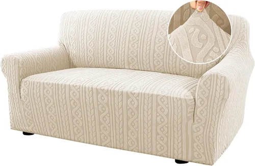 Vista 9 de H.VERSAILTEX - Fundas de silla de 1 pieza, fundas elásticas para sofá lavables, antideslizantes, suaves, para mascotas, fundas para sofá de mejora