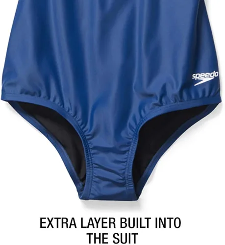 Vista 4 de Speedo PowerFlex Ultraback - Traje de baño liso de una pieza para mujer