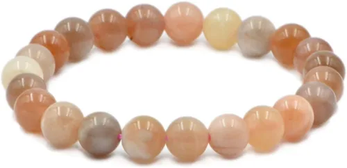 Vista 23 de AD Beads Pulsera elástica de cuentas redondas de piedras preciosas naturales, curación Reiki, 0.315 in Azul aguamarina