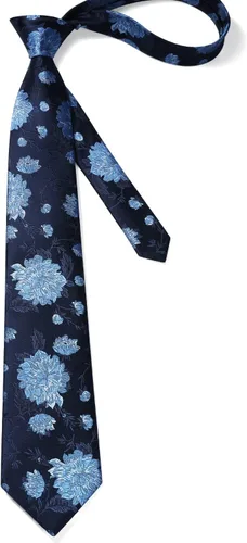 Vista 49 de Corbatas florales tejidas clásicas para hombre, corbata cuadrada de bolsillo, corbatas formales para hombres, boda con pañuelo