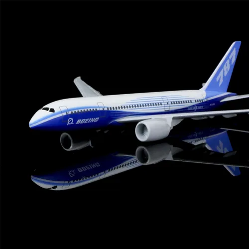 Vista 4 de 24-Hours Boeing 787 modelo de avión Modelo de metal de aleación de avión fundido a presión 1:400