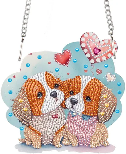 Vista 12 de AiYuanzsh Animal Parrot DIY Kits de Pintura de Arte de Diamante de Acrílico Colgante Pendientes de Arte de Diamante de Rinstone Especialmente