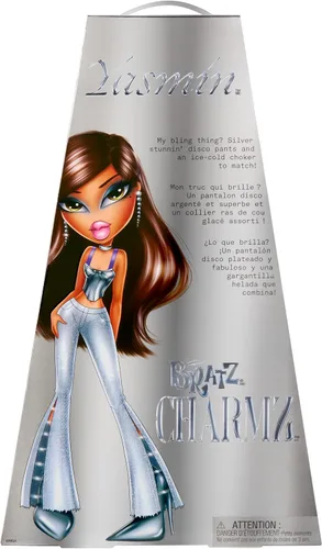 Vista 10 de Bratz Charmz Yasmin Muñeca de moda con pulsera de encanto coleccionable