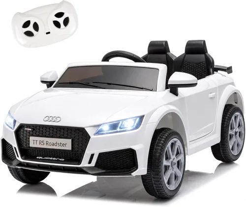 Vista 8 de Hotday Juguetes de paseo para niños pequeños de 12 V, con licencia Audi TT Negro