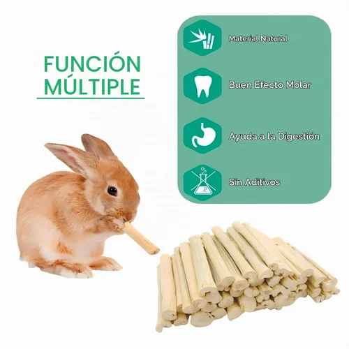 Vista 2 de Juguete masticable de bambú dulce de 10.58 oz para animales