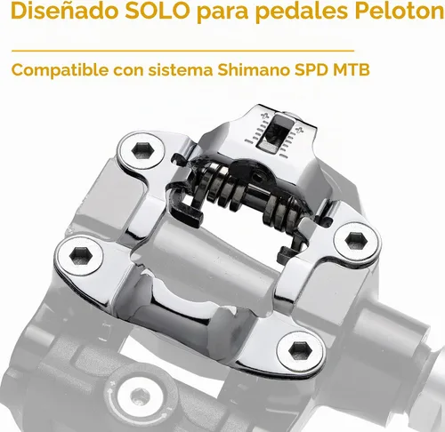 Vista 2 de Venzo Clips para dedos de bicicleta para bicicleta, adaptadores de pedal de bicicleta de ejercicio para interiores, compatible con pedal