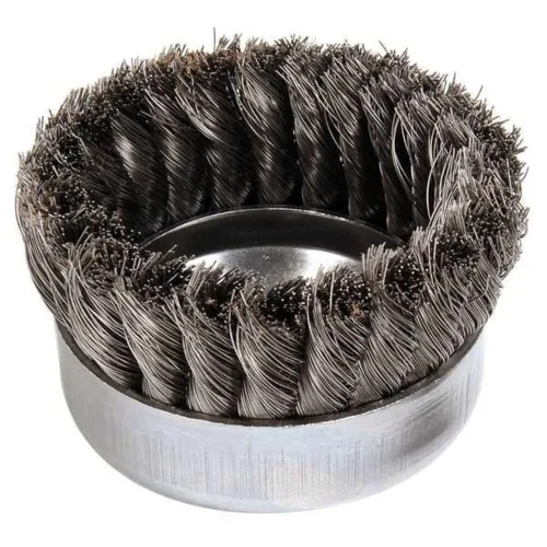 Vista 15 de Weiler 13286 Cepillo de alambre de alambre de una hilera de 2-3/4 pulgadas, relleno de acero de 0.020 pulgadas, tuerca UNC de 5/8"-11, fabricado