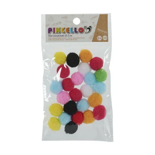 Vista 4 de Material para Manualidades Pincello Bolas Multicolor Ø 2 cm 12