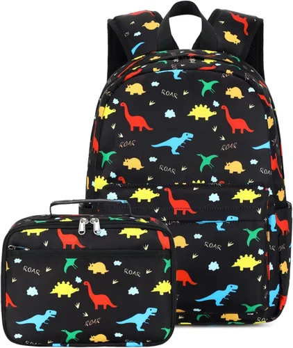 Vista 69 de CAMTOP - Conjunto de mochila y lonchera con estampados divertidos para niños de preescolar y primaria), Y0058-2