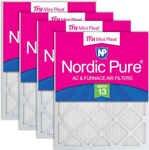Vista 109 de Nordic Pure 20x20x1 (Tamaño real: 19 1/2 x 19 1/2 x 3/4) Filtros de aire para caldera/aire acondicionado Poly Green MERV 6 – Reduce el polvo