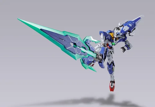 Vista 6 de Bandai Traje móvil Gundam 57535-Metal Build 00 Qan T, multicolor, 19258