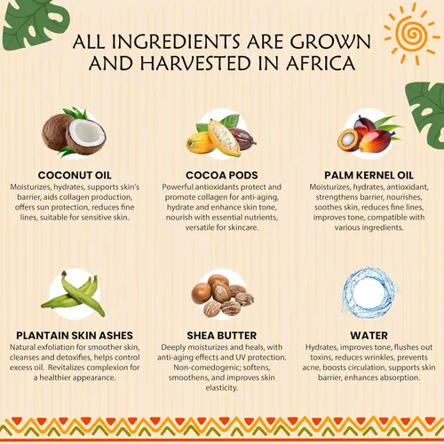 Vista 6 de Pasta de jabón negro africano de 8 onzas. 100% crudo, puro y natural de Ghana. Tratamiento para el acné, ayuda contra el eccema y la psoriasis, piel