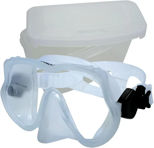 Vista 2 de Promate Máscara sin marco para buceo snorkel con máscara caja protectora