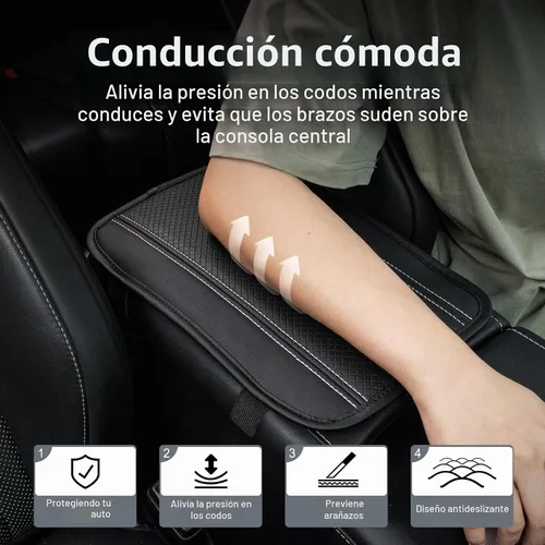 Vista 4 de Amiss Almohadilla para consola central de automóvil, funda universal impermeable para caja de asiento de reposabrazos de automóvil, protector