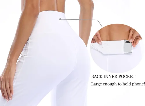 Vista 124 de Oalka - Pantalones deportivos para mujer, con cintura alta y bolsillos, para hacer deporte, yoga y entrenar