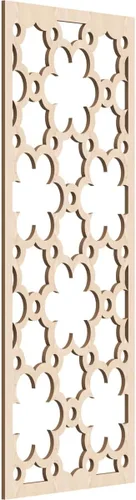 Vista 133 de 9 3/8"W x 24 3/8"H x 1/4"T Southgate Decorativos Paneles De Pared De Madera Calado, Abedul