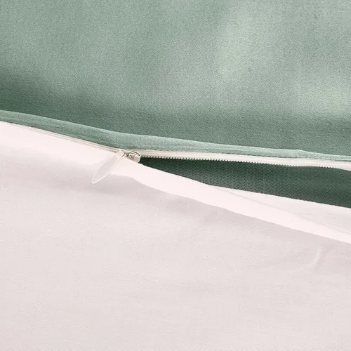 Vista 6 de LILYSILK Funda de almohada de seda natural para cabello y piel con parte inferior de algodón, 1 unidad estándar de 20 x 26 pulgadas, color verde
