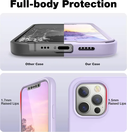 Vista 7 de Dracool Funda mejorada para iPhone 12/12 Pro con protector de pantalla a prueba de golpes, protección contra caídas, antiarañazos, suave forro