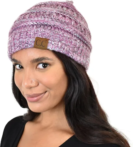 Vista 292 de C.C Trendy Warm Chunky Soft Stretch Cable Knit Beanie