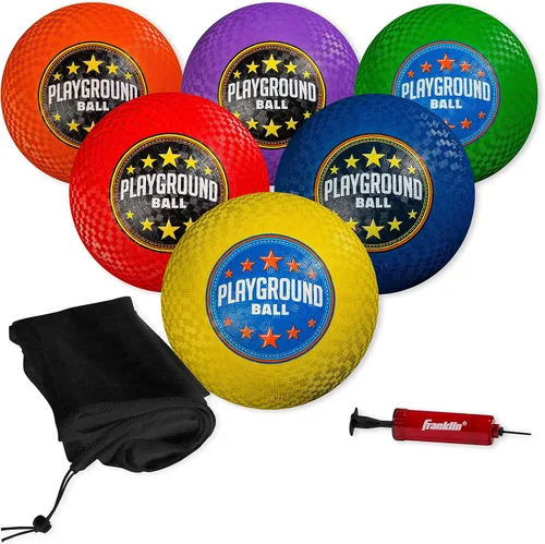 Vista 9 de Franklin Sports Pelotas de Patio de Juegos para Niños - Pelotas de Goma para Patear + Pelotas de Patio de Juegos para Niños - Ideales