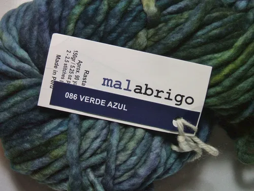 Vista 3 de Malabrigo Rasta 086 Verde Azul