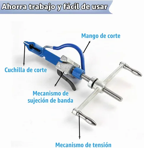 Vista 3 de AIWFL Herramienta de bandas de flejado de acero inoxidable Spin Banding
