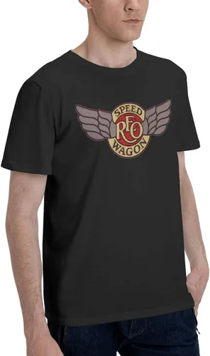 Vista 2 de Camiseta de manga corta con cuello redondo para hombre, transpirable, de algodón, para caminar