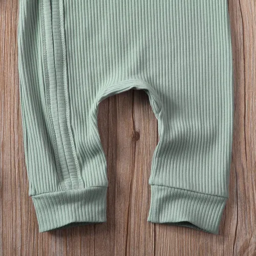 Vista 4 de Mameluco para bebé niña y niño, mono liso de una pieza, sin mangas, ropa de bebé de una pieza, trajes de verano
