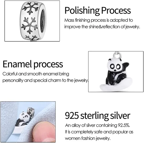 Vista 49 de KUNSIR Los abalorios se adaptan a pulseras Pandora para mujer, plata de ley 925, cuentas colgantes de joyería para niñas, dijes de feliz cumpleaños