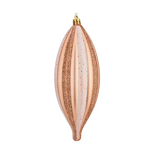 Vista 2 de Adorno Navideño Krist+ Cobre Rosa claro PVC 8,5 x 19 x 3 cm Alargado