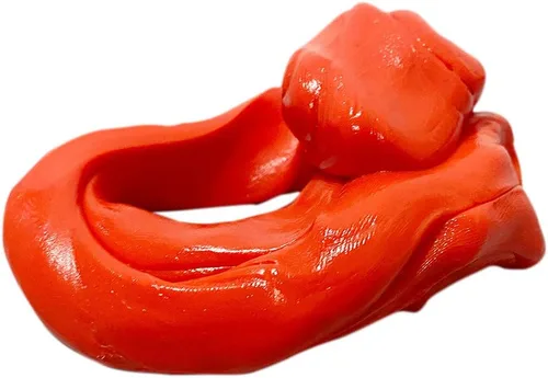 Vista 7 de Just Sh*t in a Public Restroom Stress Putty – Divertida broma de baño – Masilla de terapia novedosa para los amantes de los viajes – Rojo, juguete