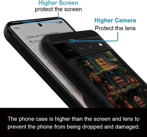 Vista 173 de Compatible con Google Pixel 4A 5G Mobile Case Creative Acrylic Panel trasero Silicona Protección Grip especialmente diseñado para Google Pixel 4A 5G