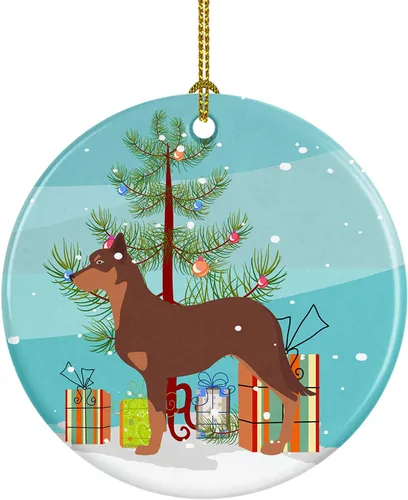 Vista 65 de Caroline's Treasures Cavalier King Charles Spaniel - Adorno de cerámica para árbol de Navidad, decoración colgante para el hogar, Navidad, fiestas