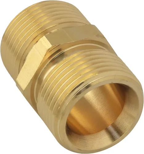 Vista 3 de Acoplador de lavadora a presión ZZLZX métrico M22 0.59 pulgadas rosca macho a M22 0.551 in, adaptador de extensión de manguera de lavadora a