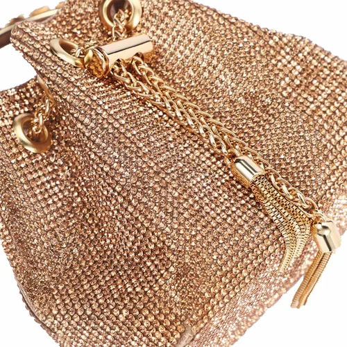 Vista 3 de DJBM Bolso de mano con diamantes completos para mujer, bolso de mano con diamantes de imitación, bolso de mano para mujer, fiesta, graduación