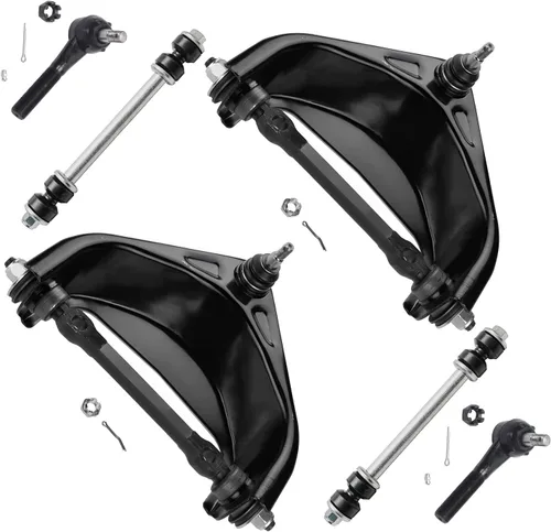 Vista 91 de Detroit Axle - Kit de extremo delantero para Chrysler 300 Dodge Charger 2011-2023 Challenger, 2 Lower Rearward Control Arms 2 Outer Tie Rods 2