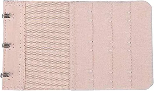 Vista 5 de Bra Extender 3 Hooks 3 Rows Elastic Bra Band Hook Strap Extensions for Women, Pack of 4