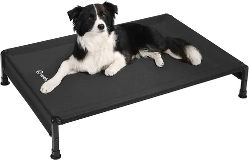 Vista 11 de Veehoo CWC2433 - Cama fresca para perros para exteriores, cama elevada para mascotas con malla Teslin lavable y transpirable, pies de silicona