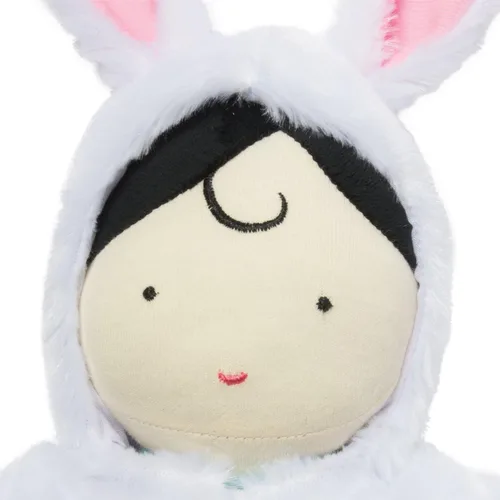 Vista 2 de Juguetes Manhattan muñeca bebé y saco para dormir con capucha para acurrucarse, Bunny