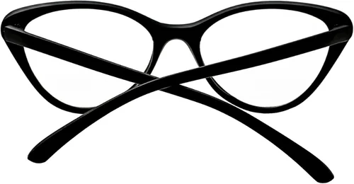 Vista 3 de oriopxic Cat Eye Distance Glasses Womens Nearsighted Myopia Glasses Negro