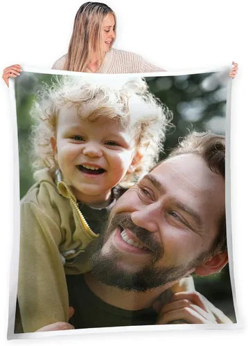 Vista 12 de FrameStory Manta personalizada con fotos y texto, totalmente personalizable con tus fotos y mensajes, manta de forro polar suave y suave, 30 x 40