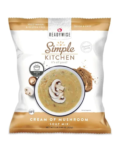 Vista 8 de Simple Kitchen - Mezcla de sopa de tomate y albahaca, 17 porciones para preparación de comidas familiares, vegetariana, sin gluten y liofilizada