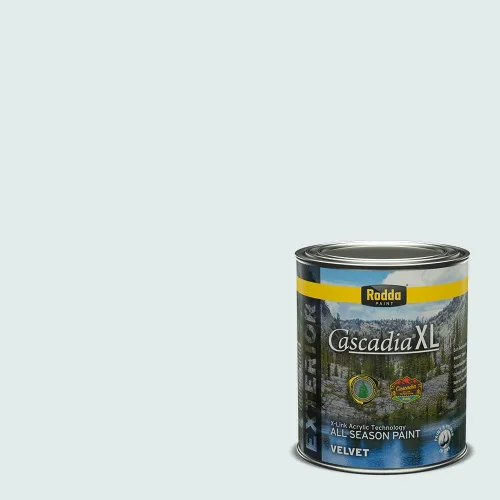 Vista 149 de Rodda Paint CASCADIA XL Pintura e imprimación satinada exterior en uno, cuarto de galón, Aquafir