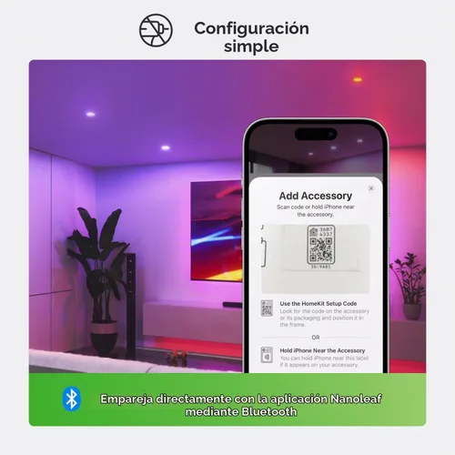 Vista 6 de Nanoleaf Luces de techo LED inteligentes (4 pulgadas Downlight (4PK))