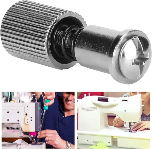 Vista 6 de Máquina de coser abrazadera de pie de resorte Prensatelas Pieza de reemplazo de abrazadera de tornillo de cambio fácil Accesorio de máquina de coser