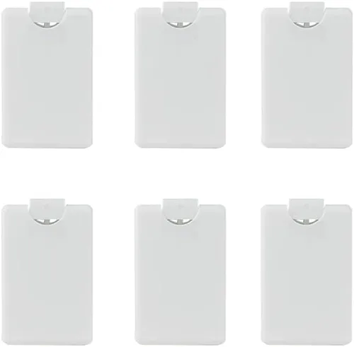 Vista 5 de Botella de spray de niebla fina similar a una tarjeta de 0.7 fl oz, pulverizador hidratante portátil de viaje de plástico para perfumes, aerosoles