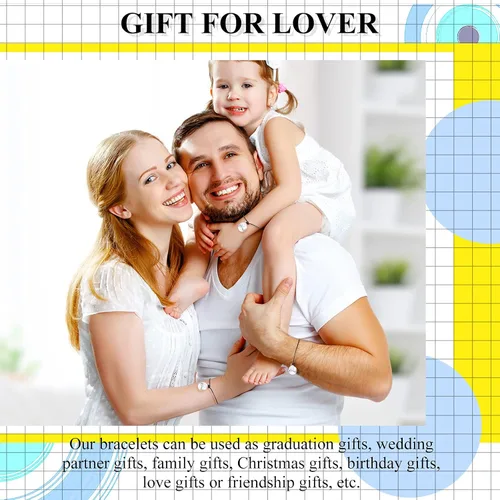 Vista 7 de Hicarer Pulseras de promesa, pulseras de amistad para el regreso a clases, juego de dijes a distancia para amigos, mujeres y niñas, regalo del día